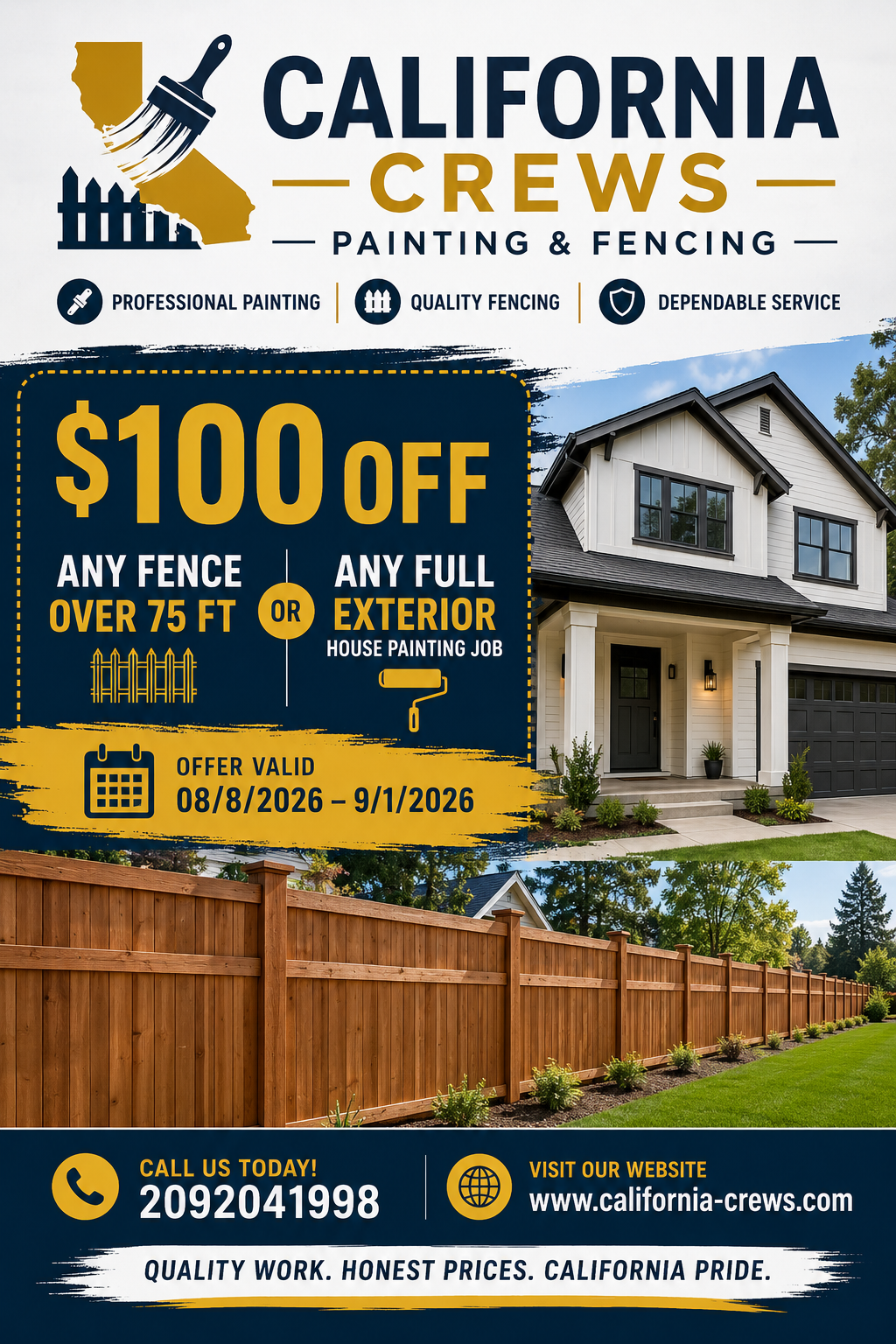 California Crews Painting & Fencing Modesto Ca Image