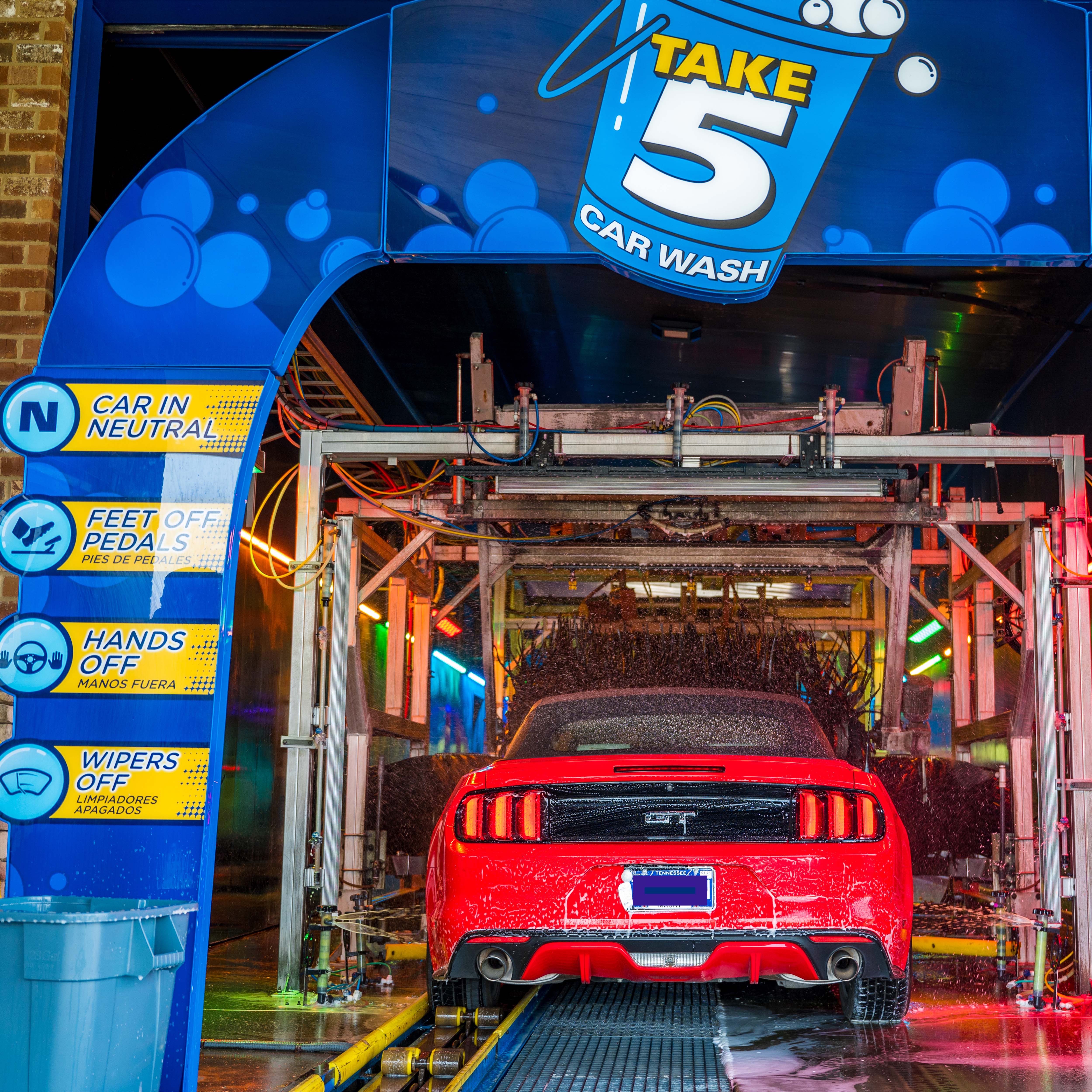 Take 5 Car Wash Logo