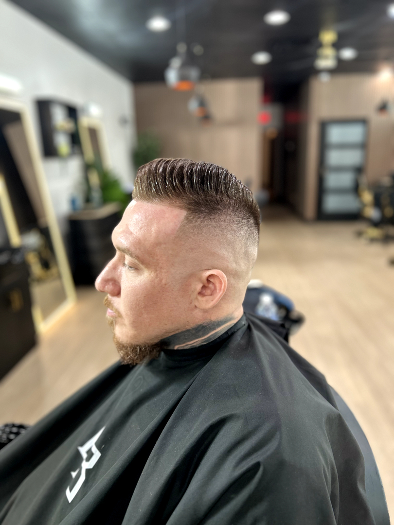 Golden Barbershop Logo