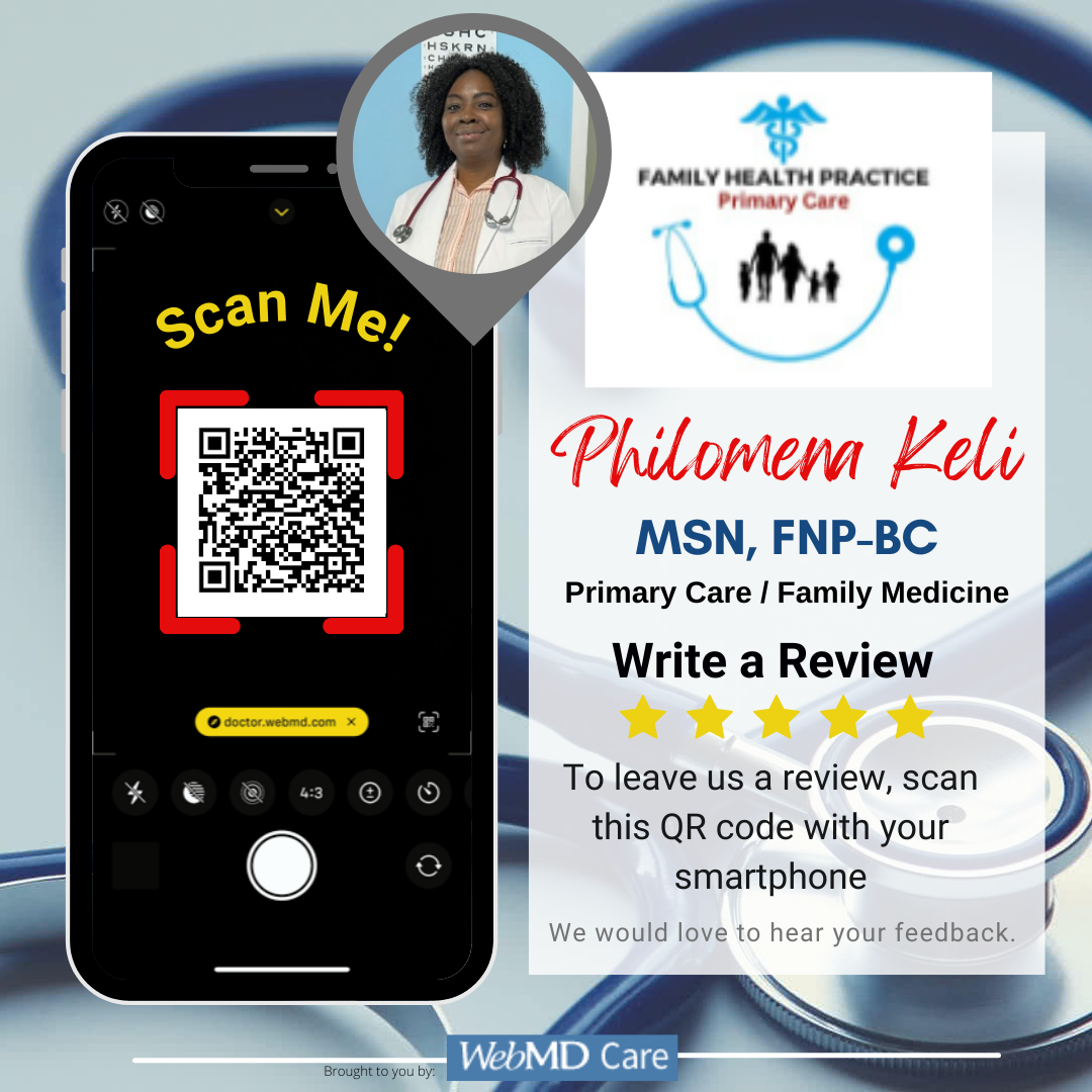 Family Health Practice: Philomena Keli, FNP Image