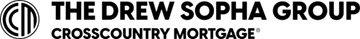 Drew Sopha at CrossCountry Mortgage Logo