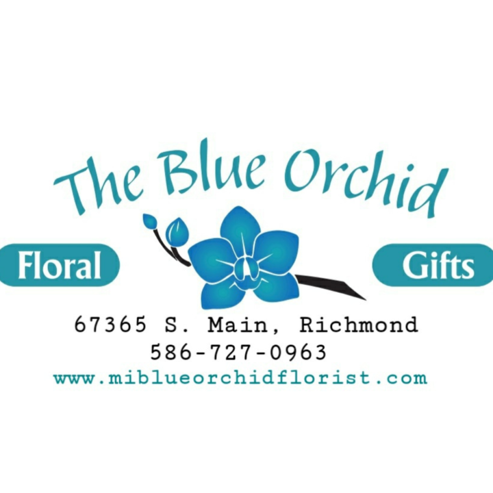 The Blue Orchid Florist Logo