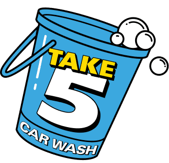 Take 5 Car Wash Logo