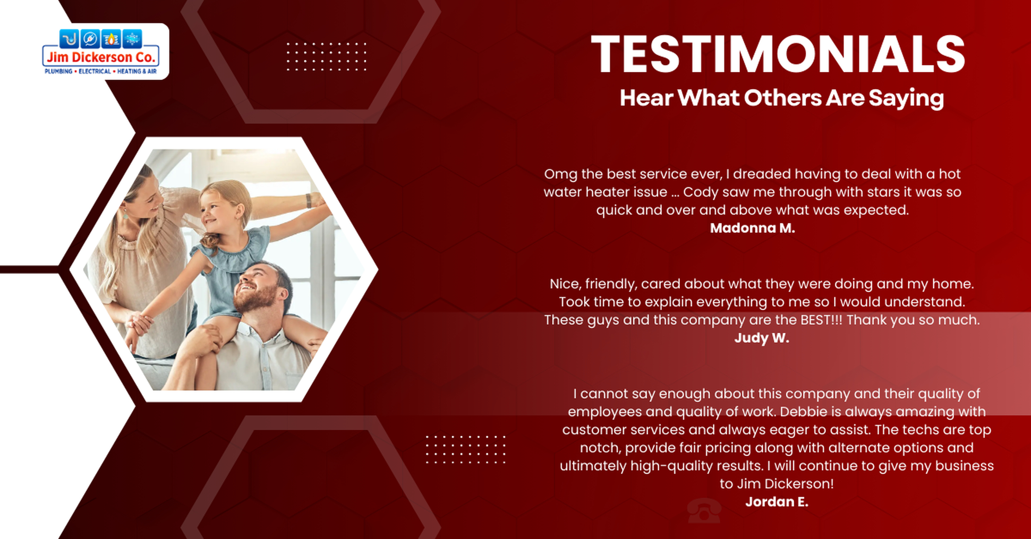 Jim Dickerson Plumbing, Electrical, Heating & Air Image