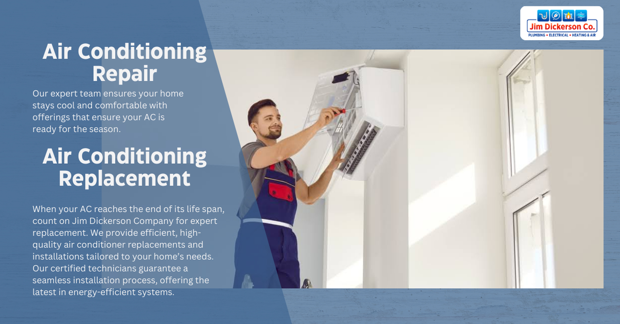 Jim Dickerson Plumbing, Electrical, Heating & Air Image