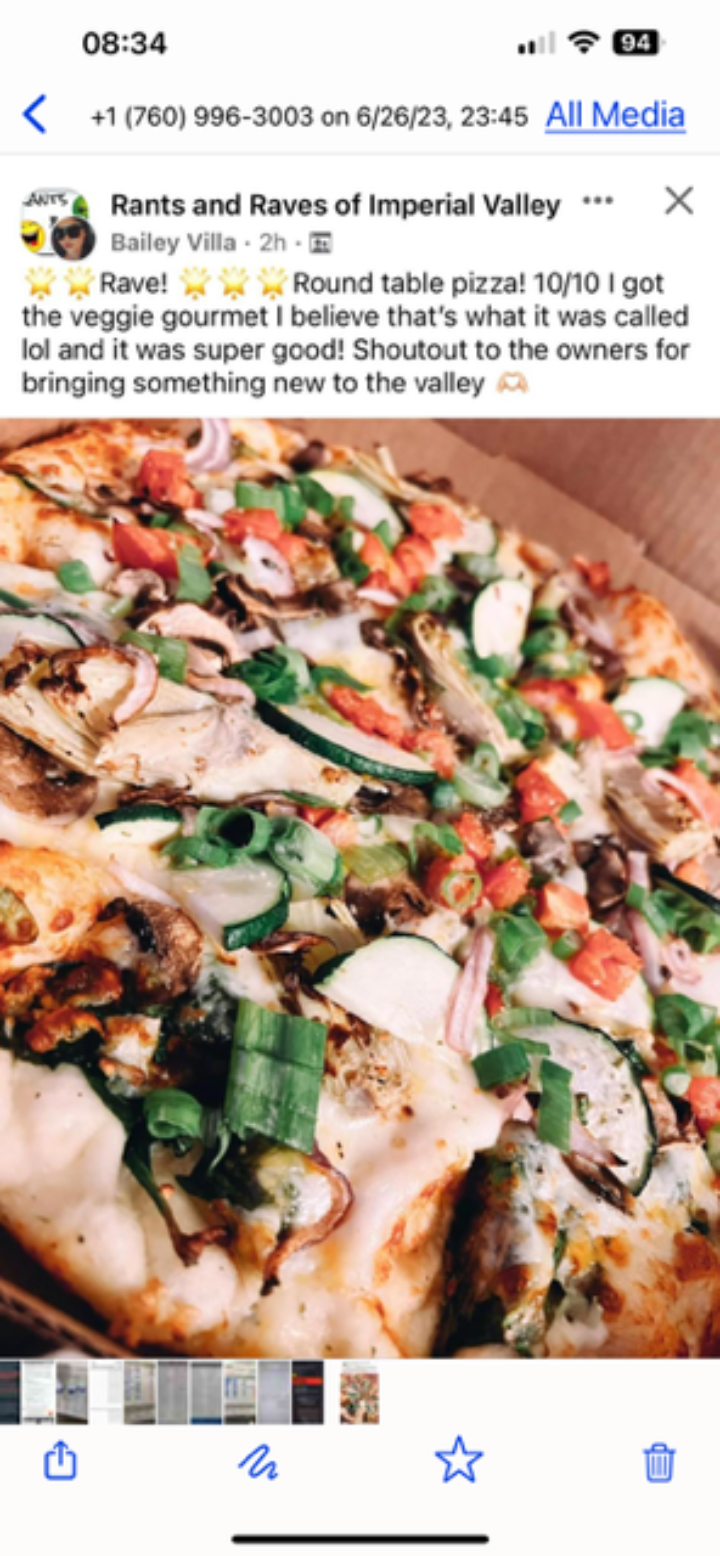 Round Table Pizza Image