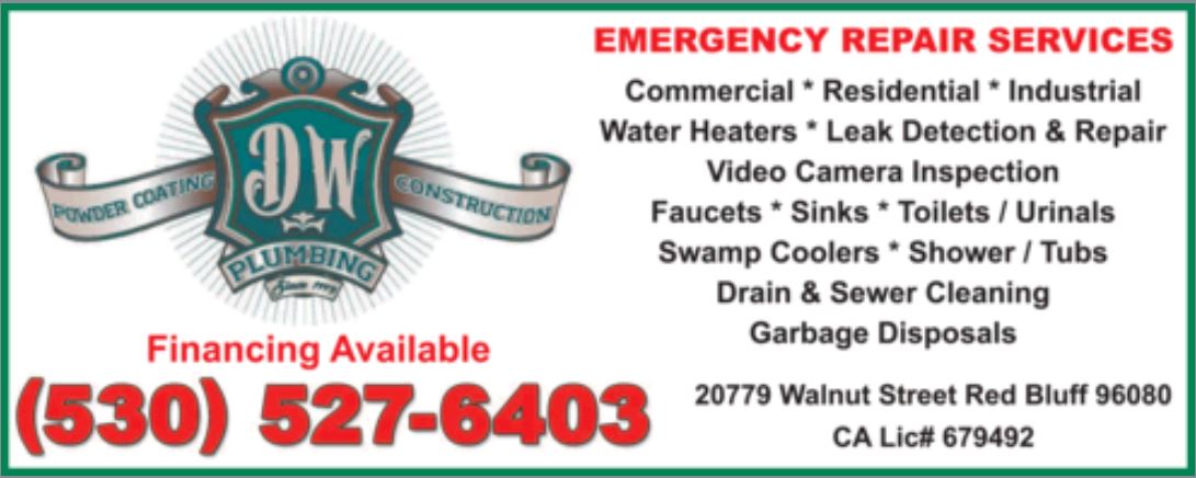 DW Plumbing Inc - Red Bluff, CA