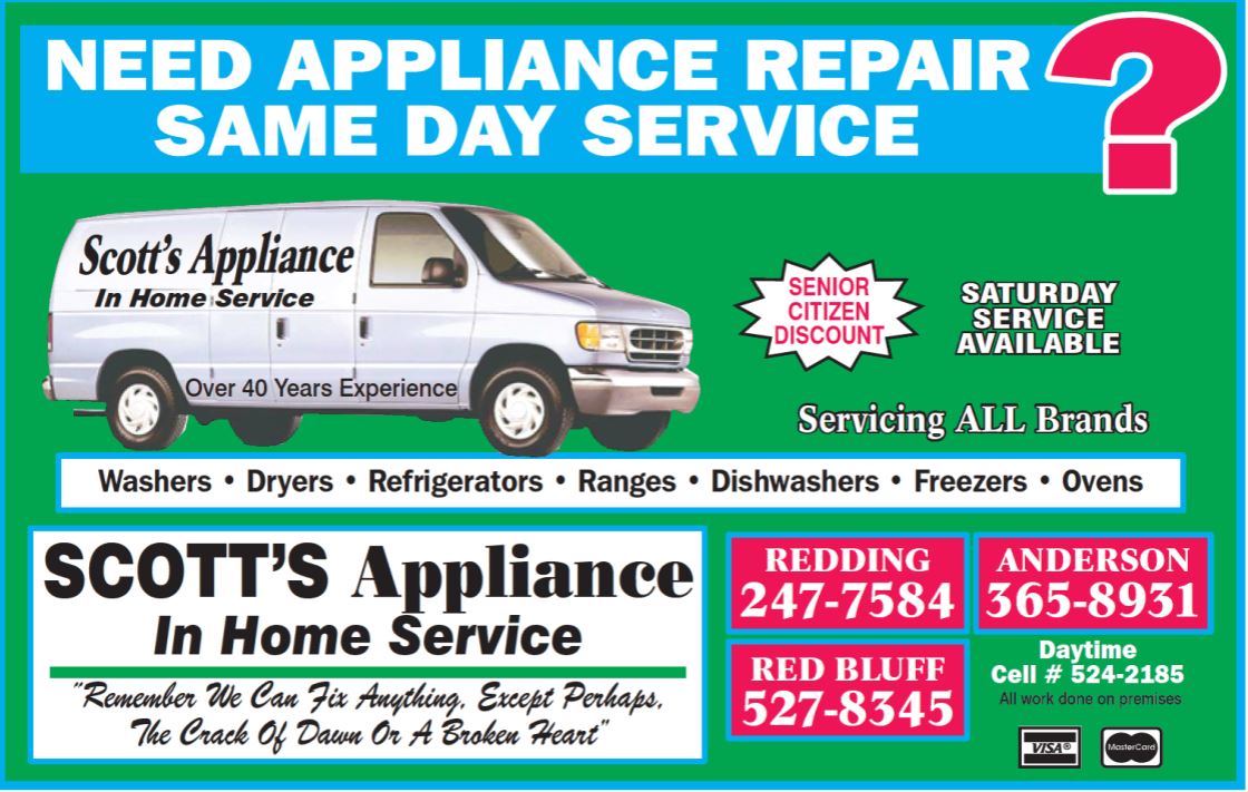 Scott's Appliance In Home Services - Anderson, CA