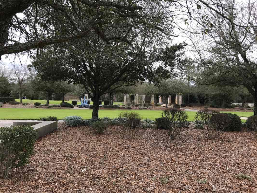 walking near me in Veterans Park in winter