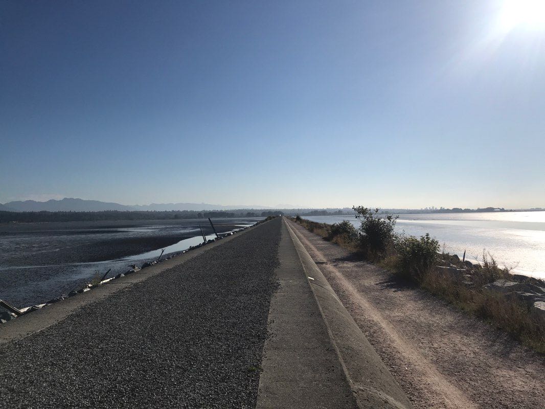 walking near me in Iona Beach Regional Park in winter