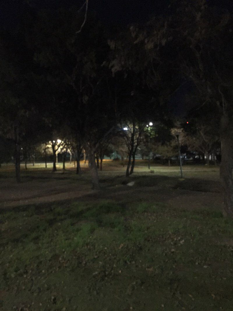 walking near me in Parque de los Conquistadores in winter