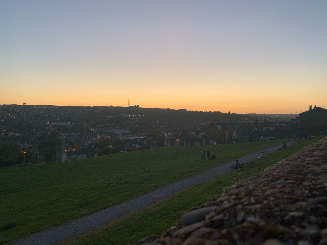 walking near me in Bells Field Park in winter