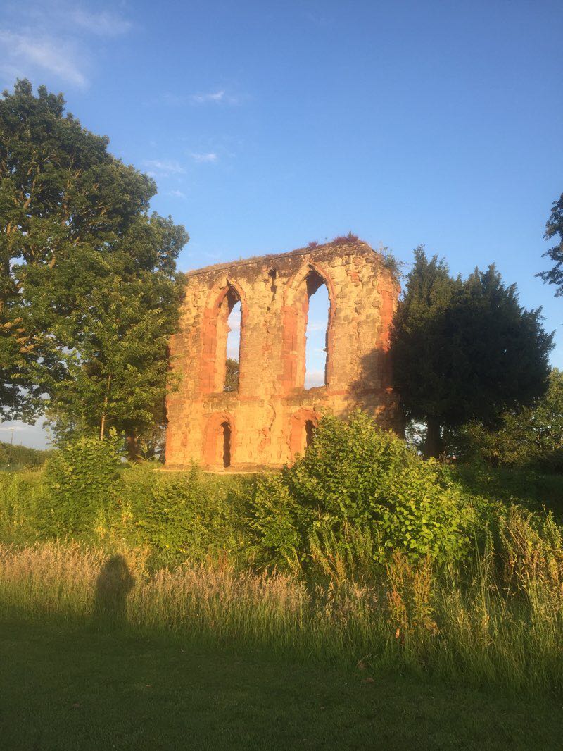 walking near me in Caludon Castle Park in winter