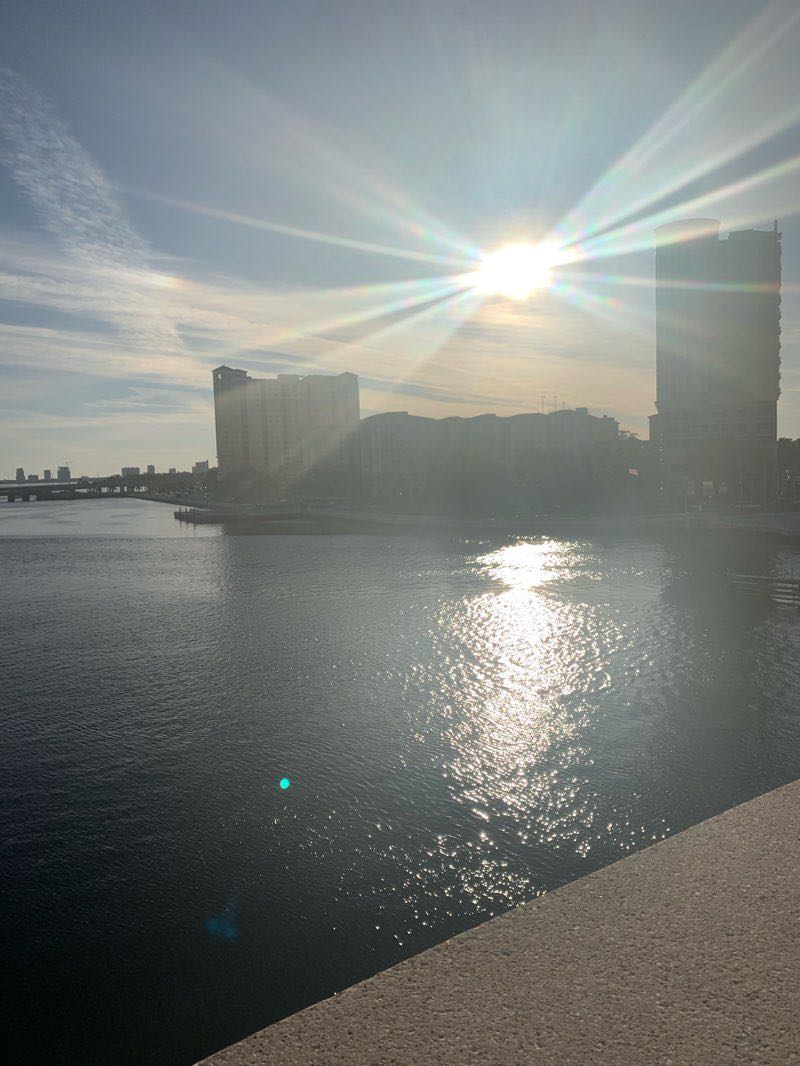 walking near me in Julian B. Lane Riverfront Park in winter