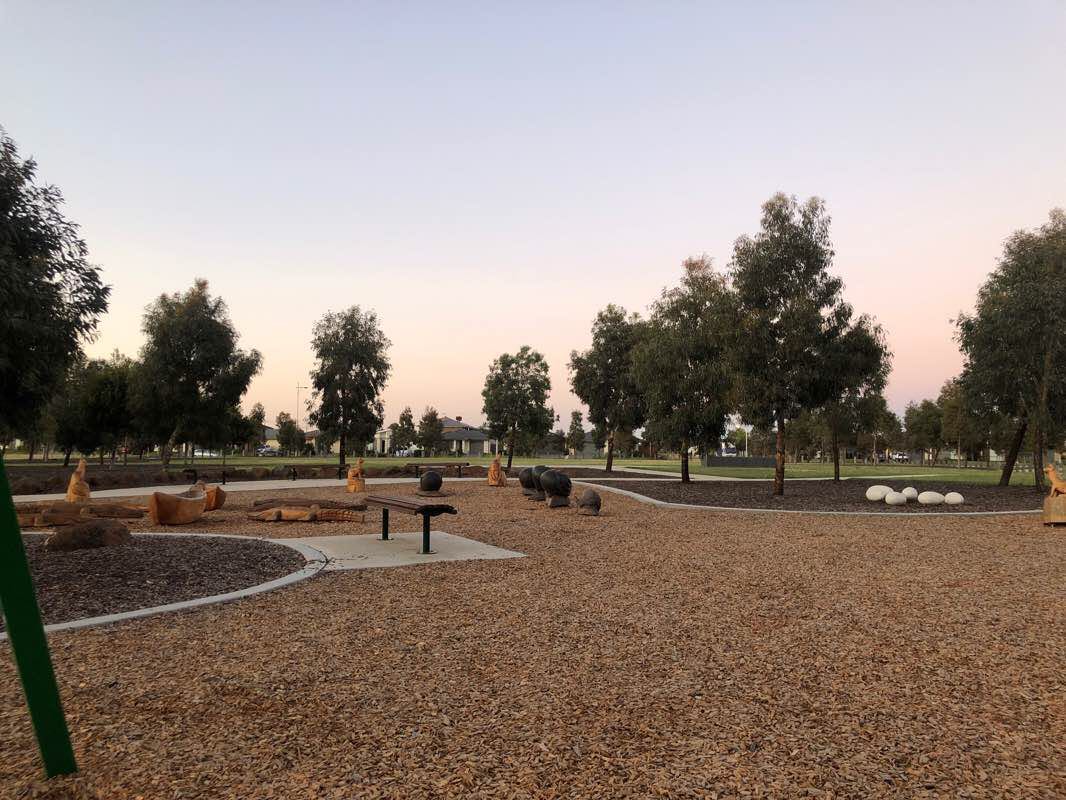 walking near me in Westonbury Drive Park in summer