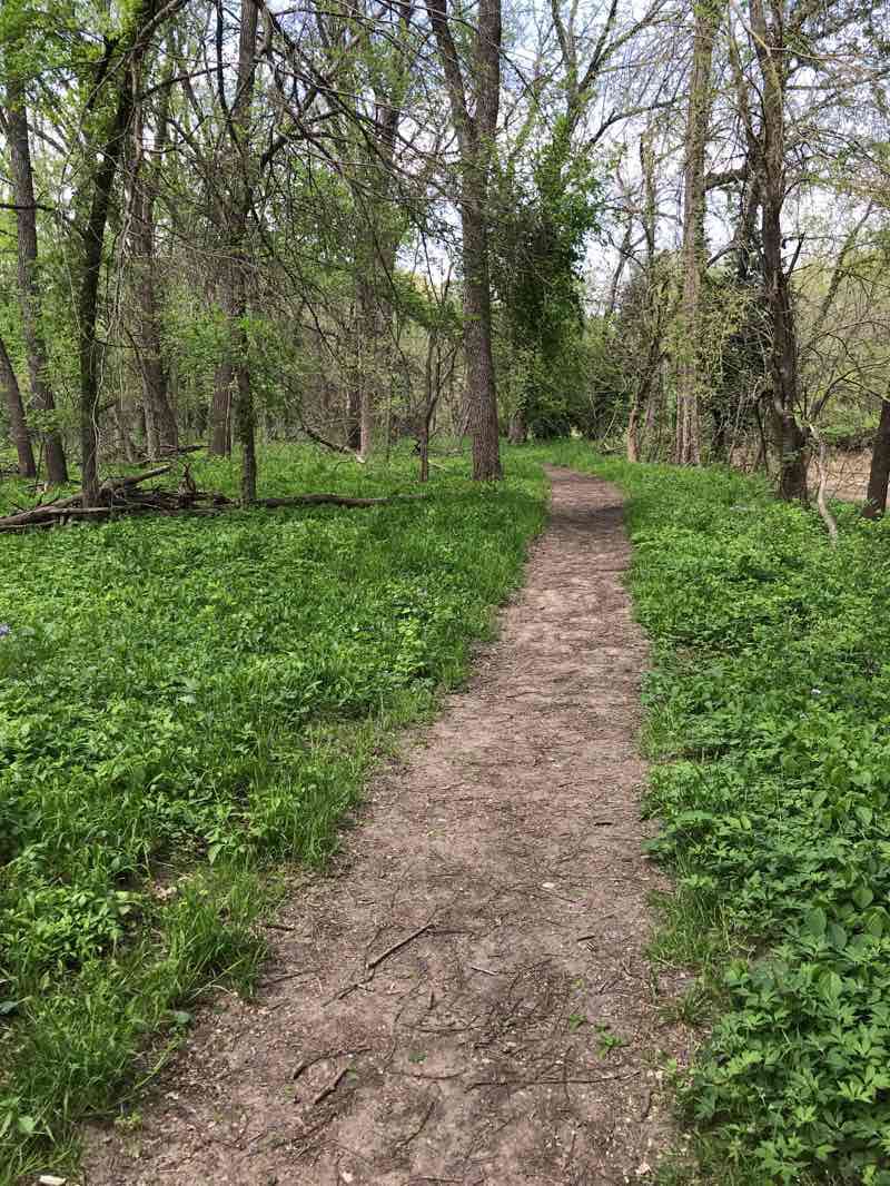 walking near me in Overland Park Arboretum and Botanical Gardens in winter