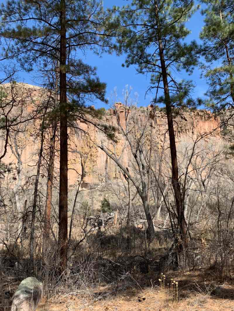 walking near me in Bandelier National Monument in winter