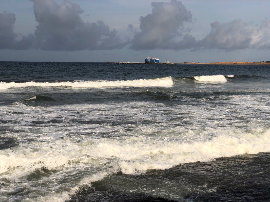 walking near me in Galle Face Green in winter