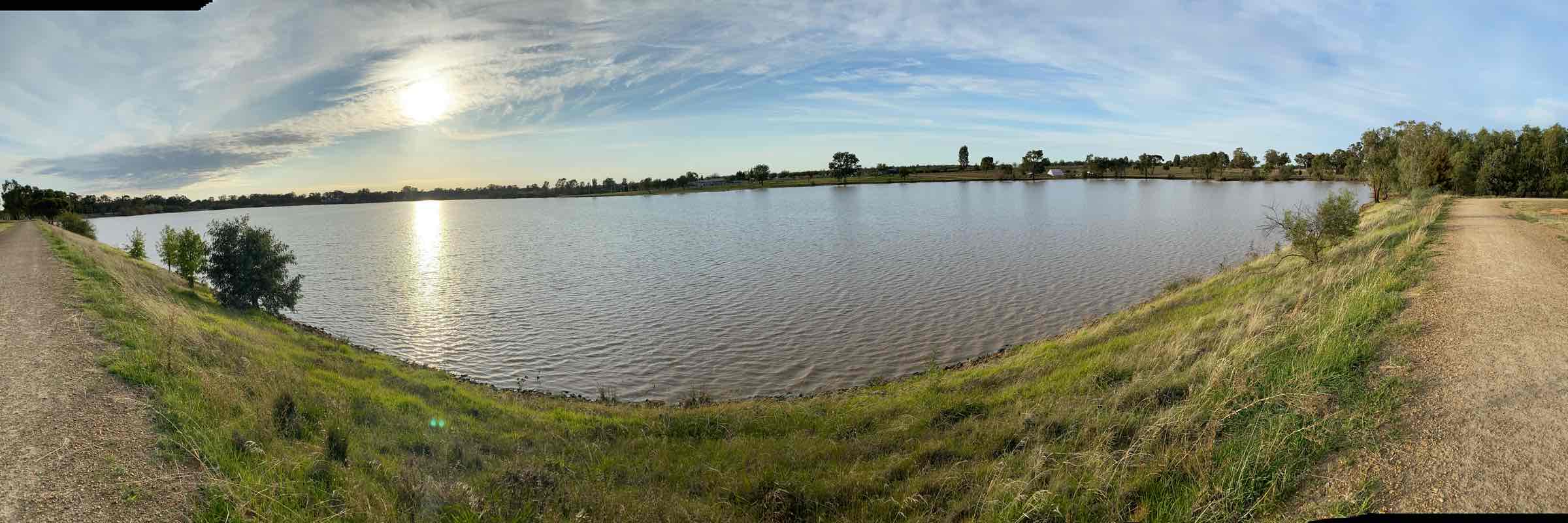 walking near me in Lake Centenary Park in summer
