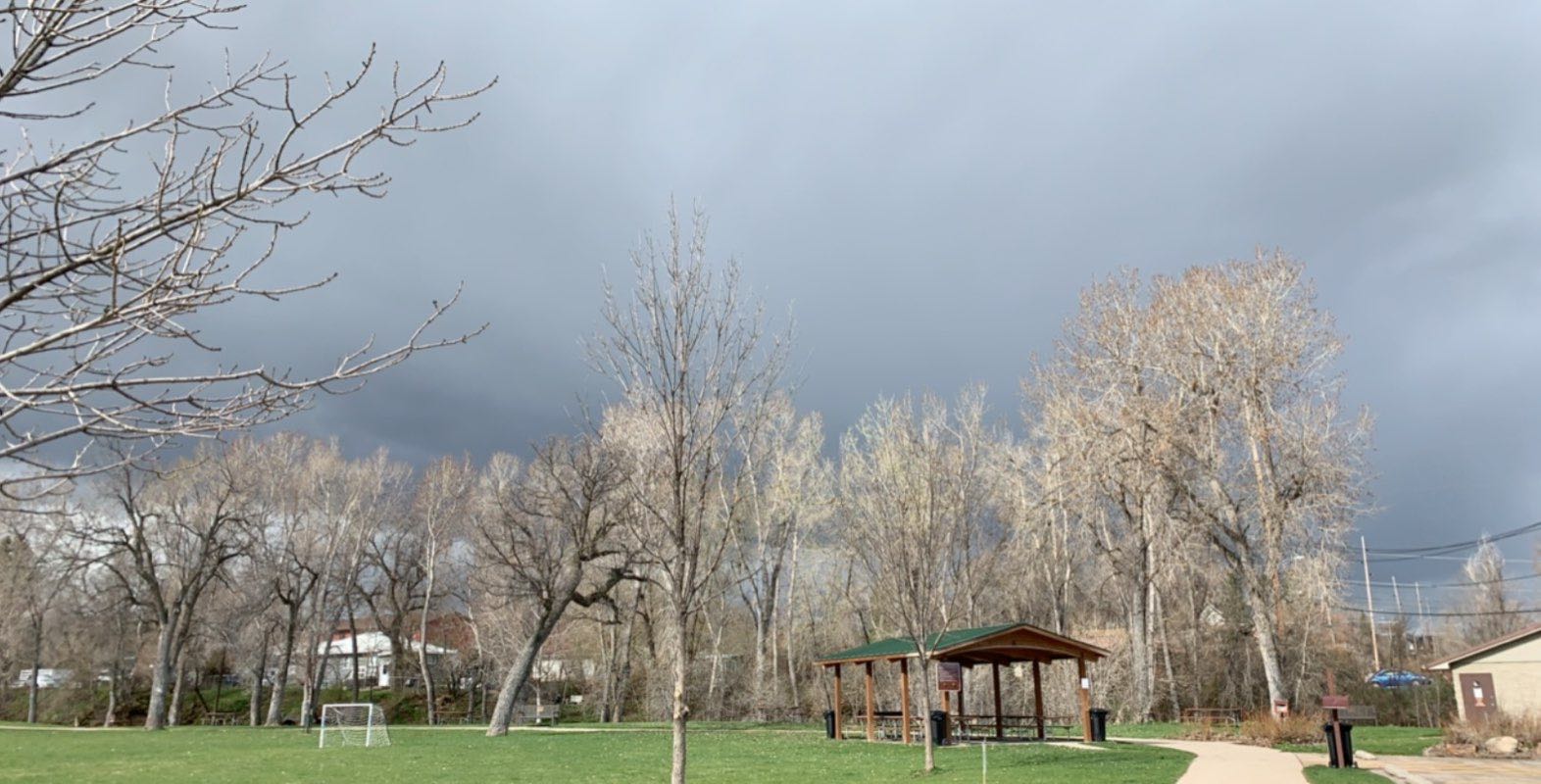 walking near me in Buzzard's Roost Park in winter