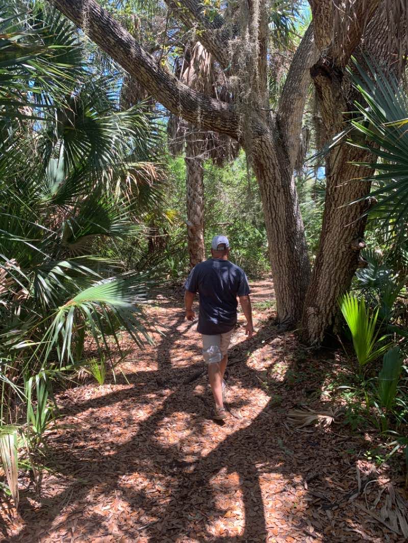 walking near me in North Peninsula State Park in winter