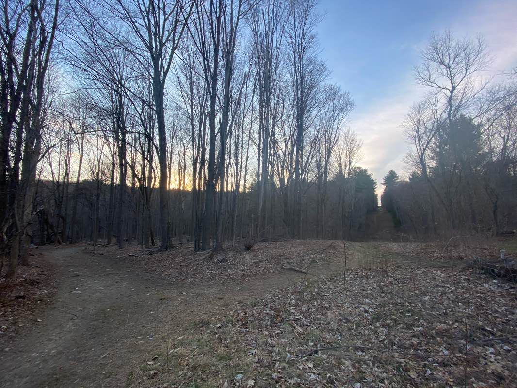 walking near me in Callahan State Park in winter