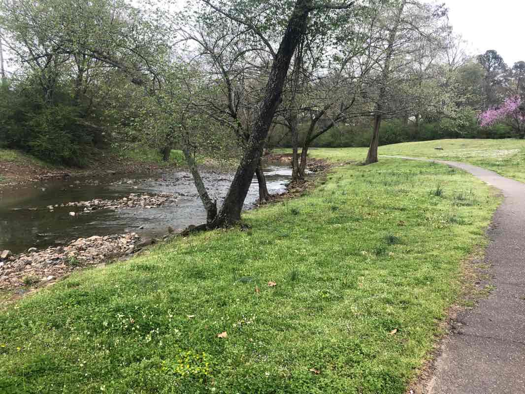 walking near me in Henson Park in winter