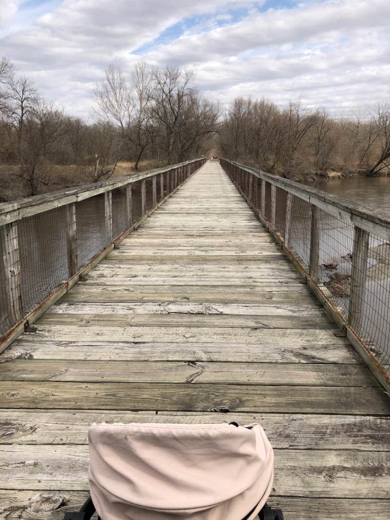 walking near me in Chichaqua Valley Trail in winter