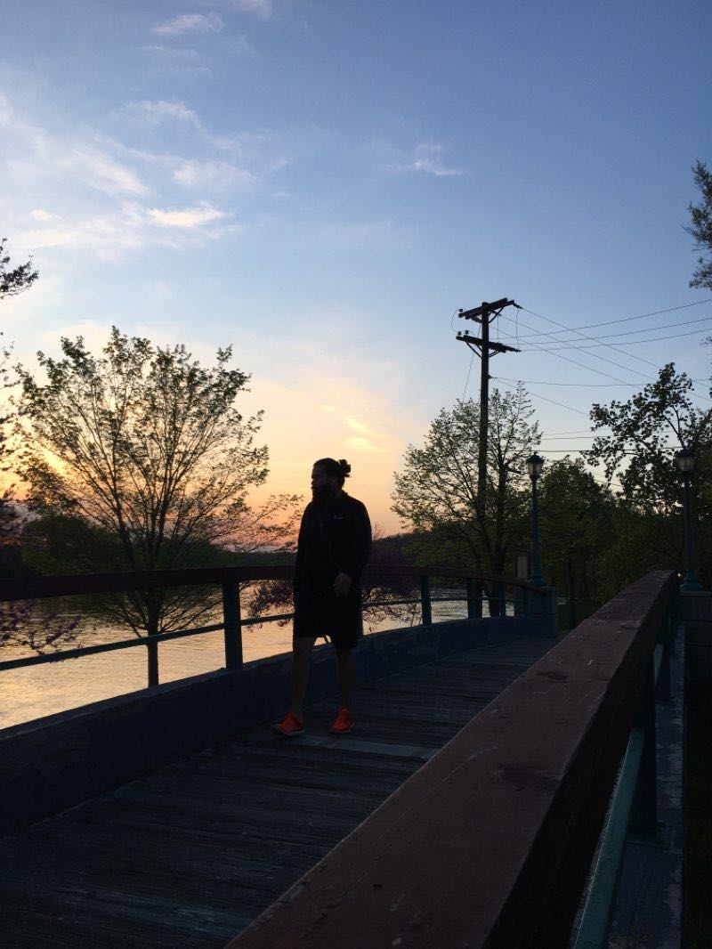 walking near me in McGregor Park in winter