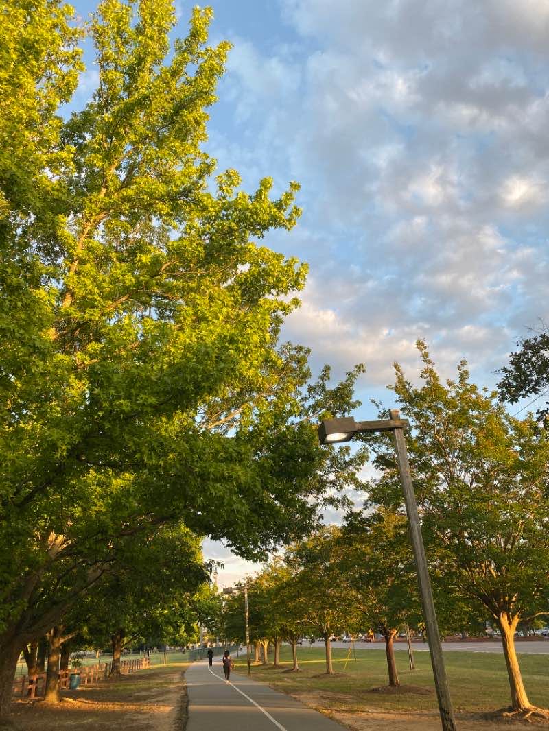 walking near me in Virginia Acres Park in winter