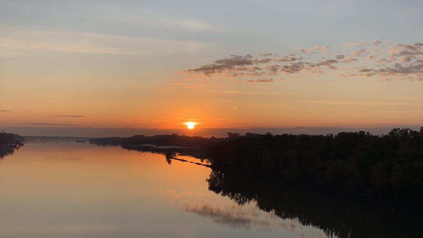 walking near me in Riverfront Park in winter
