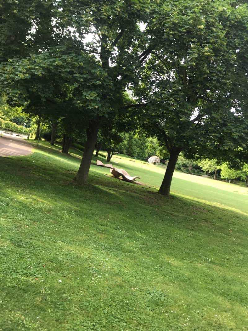 walking near me in Wertwiesenpark in winter