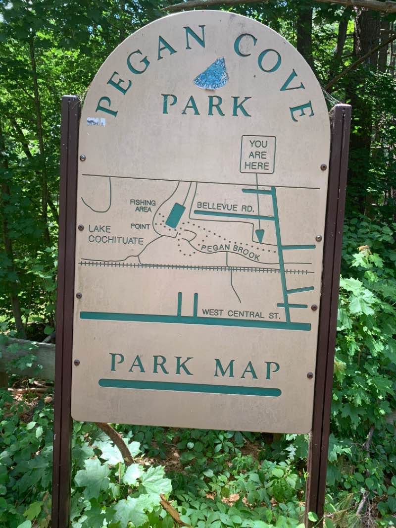 walking near me in Tony Anniballi Memorial Park at Pegan Cove in winter