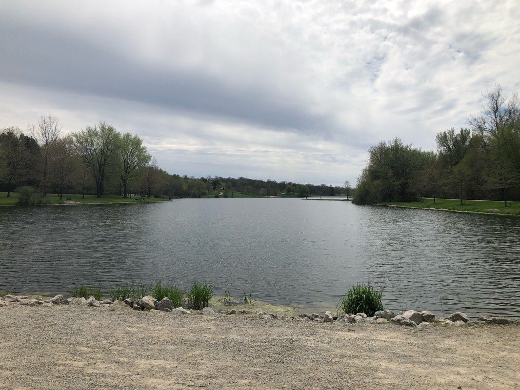 walking near me in F.W. Kent Park in winter