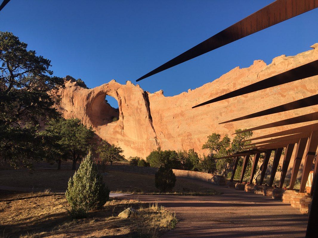 walking near me in Window Rock Tribal Park in winter