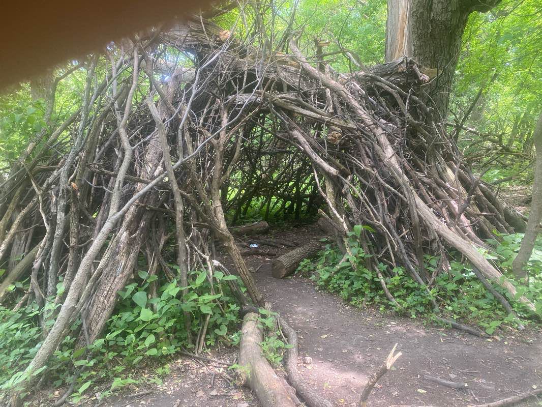 walking near me in Keystone Park in winter