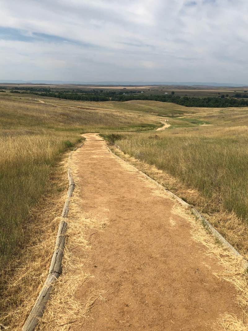 walking near me in Little Bighorn Battlefield National Monument in winter