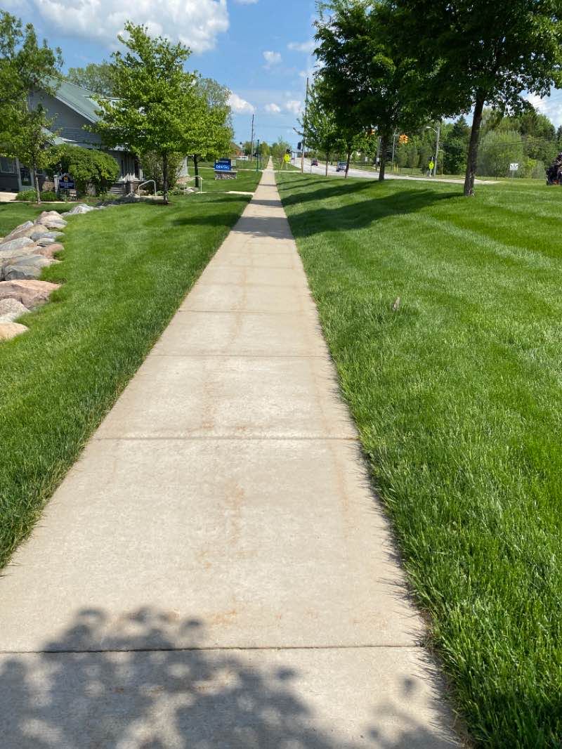 walking near me in Peace Park in winter