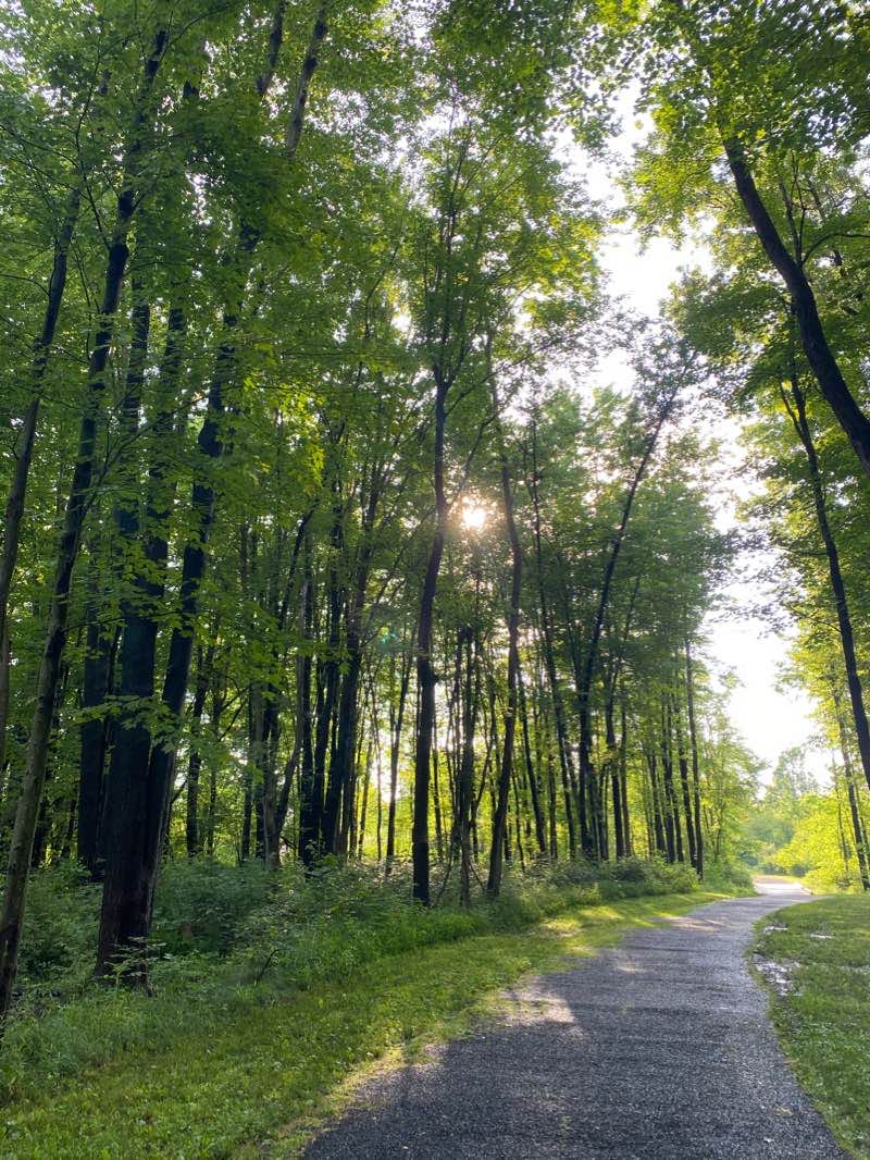 walking near me in Center Valley Park in winter