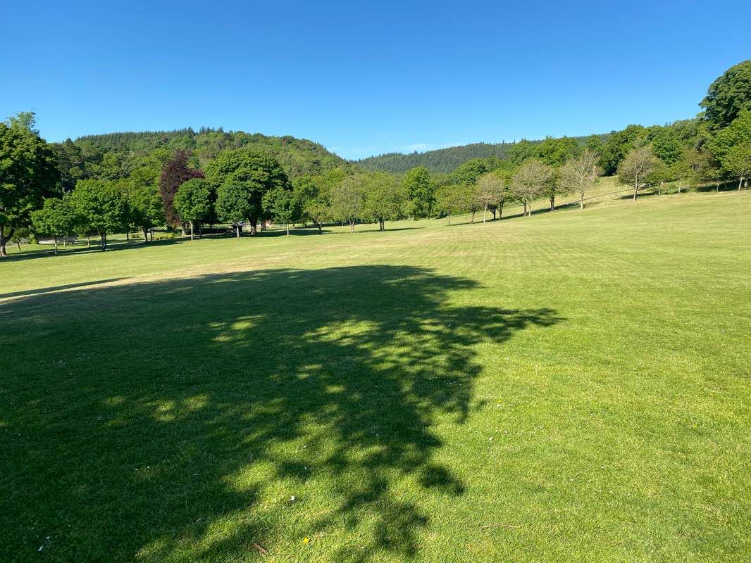 walking near me in Ninian's Haugh in winter