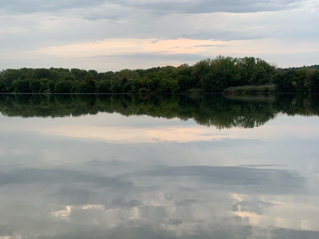 walking near me in Overpeck Park in winter
