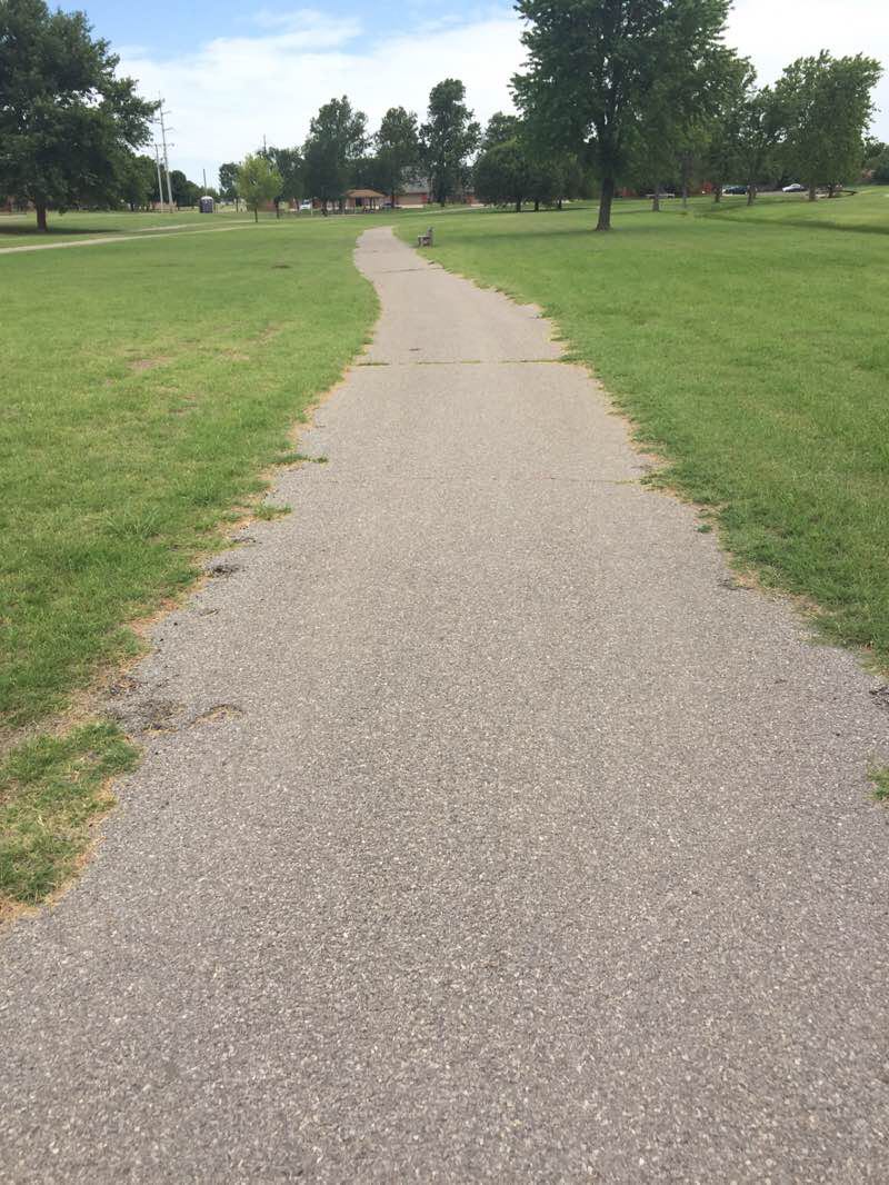 walking near me in Klump Park in winter