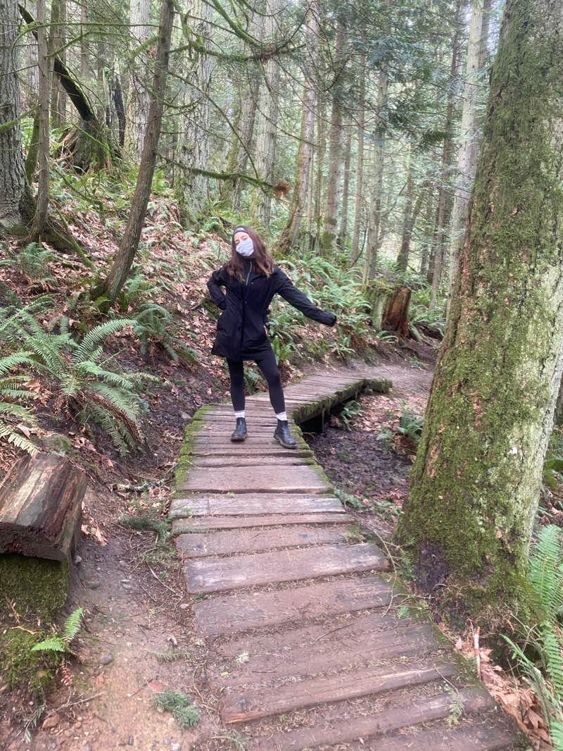 walking near me in Little Mountain Park in winter