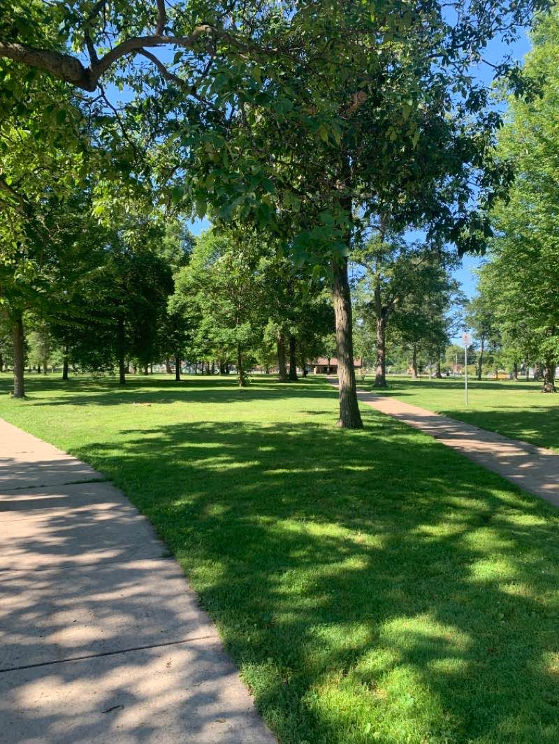 walking near me in Erb Park in winter