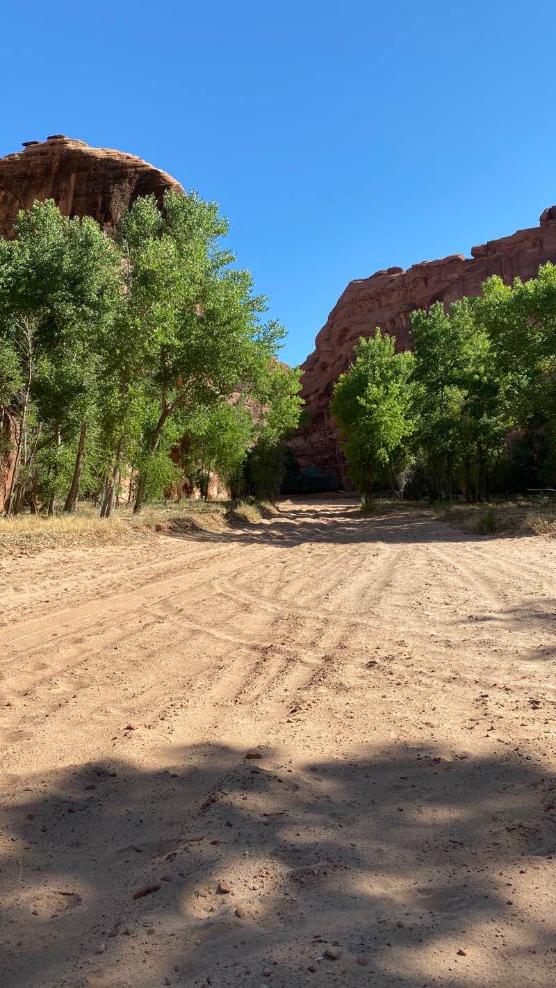 walking near me in Canyon de Chelly National Monument in winter