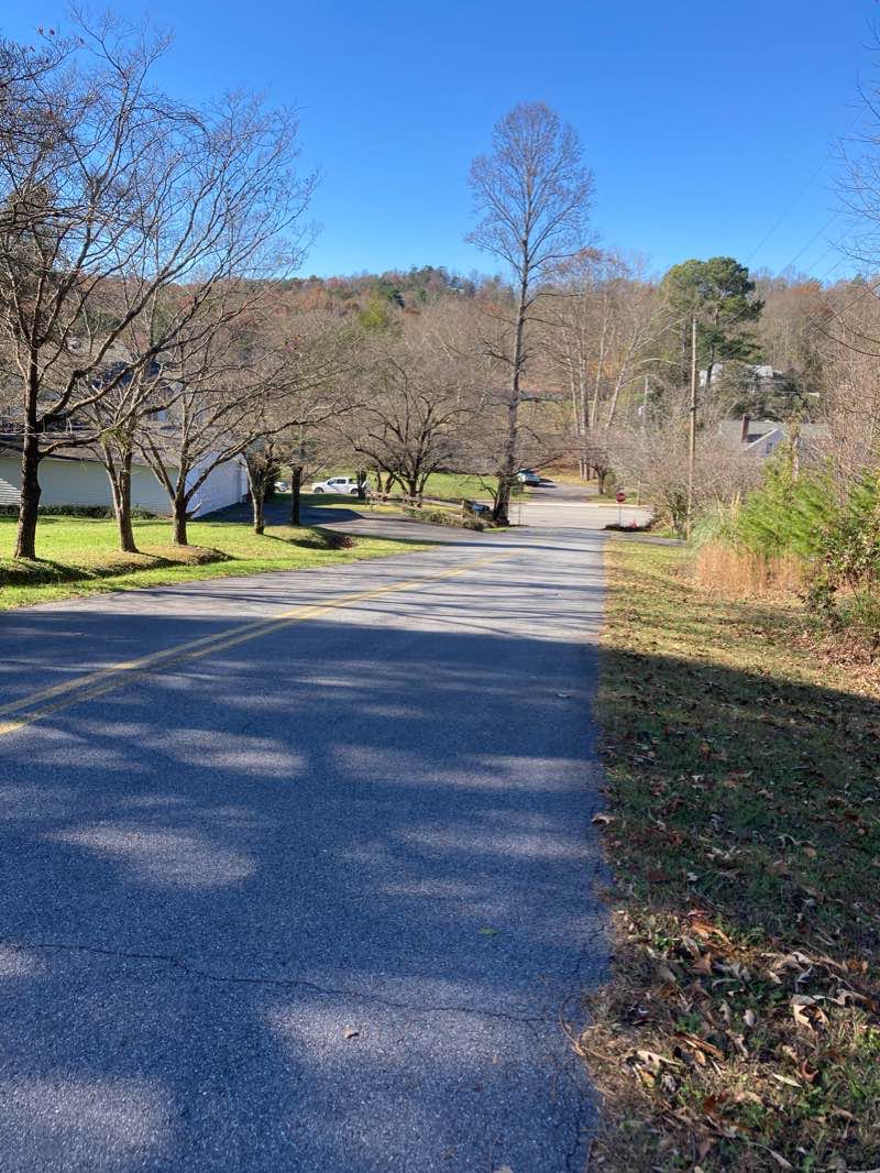 walking near me in Willa Mae Haight Park in winter