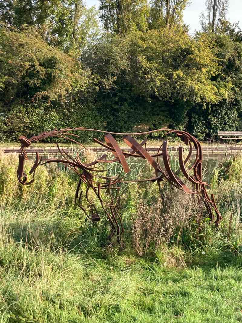 walking near me in Great Linford Brick Kilns in winter