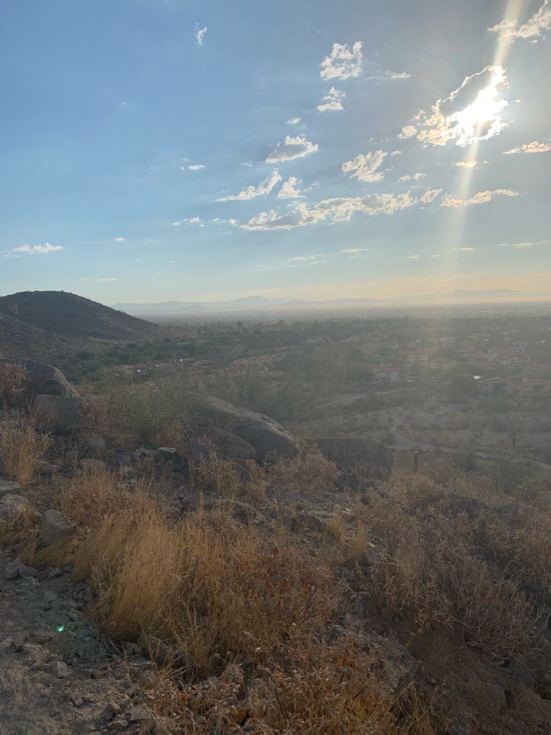 walking near me in South Mountain Park and Preserve in winter