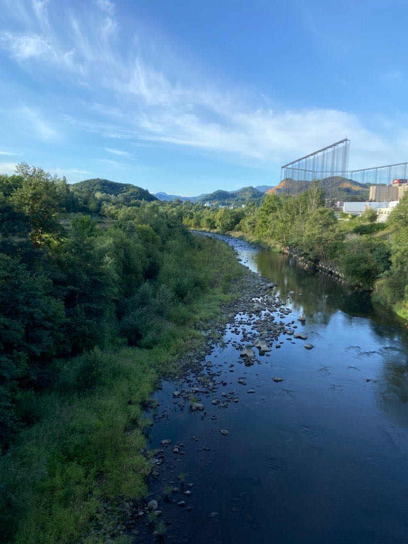 walking near me in 豊平川緑地 in winter