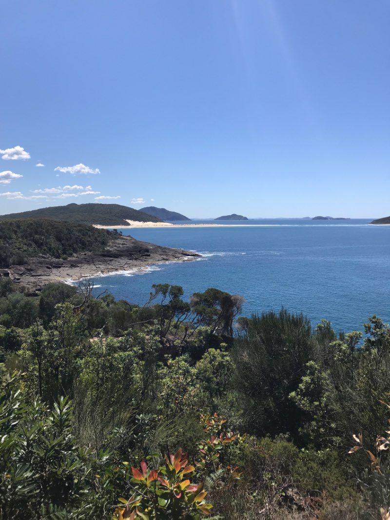 walking near me in Tomaree National Park in summer